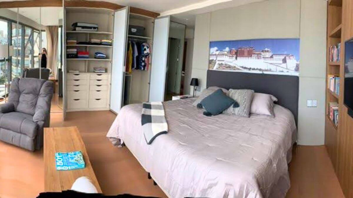 Sala de estar organizada